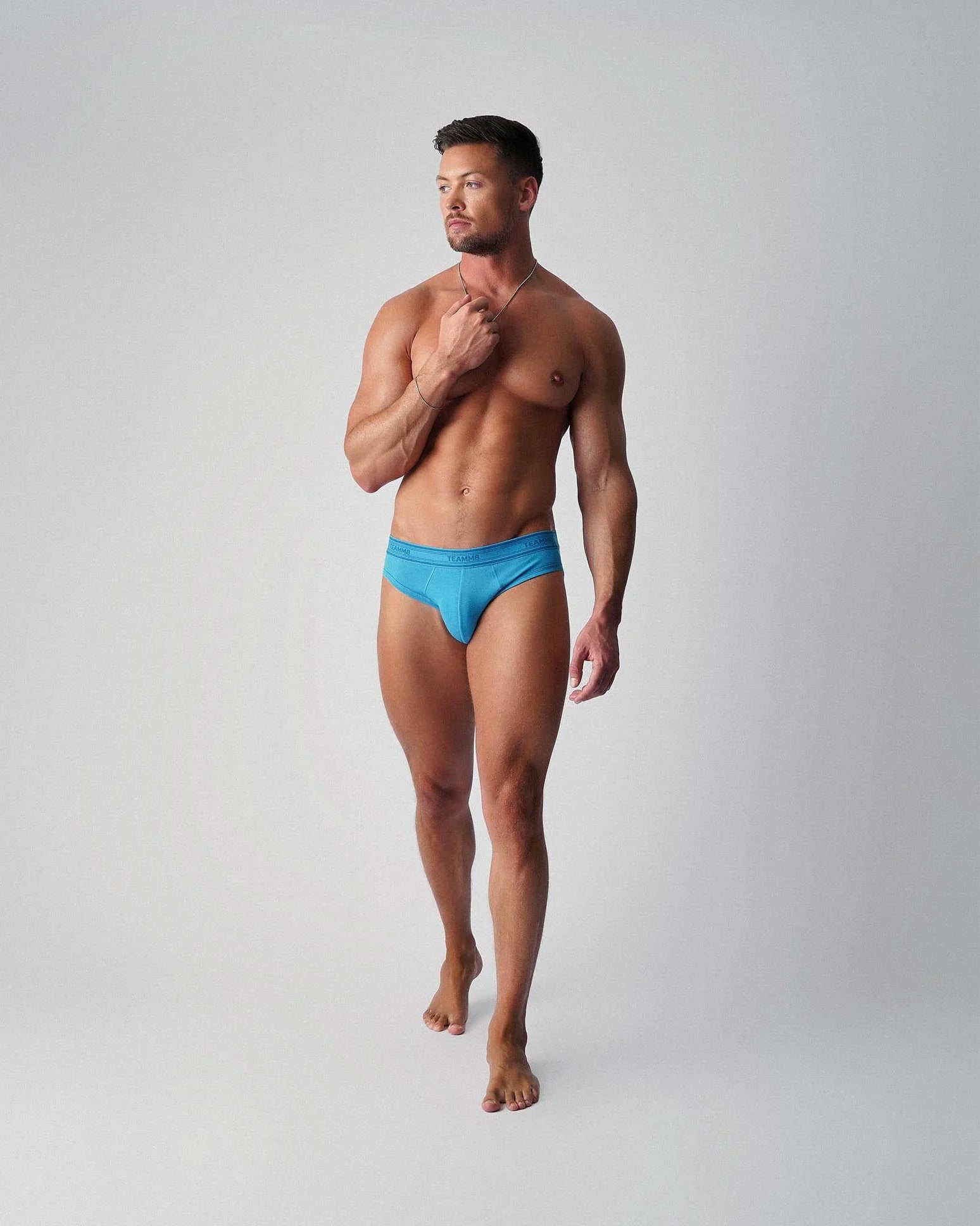Teamm8 New Cotton Classic Brief - Cerulean