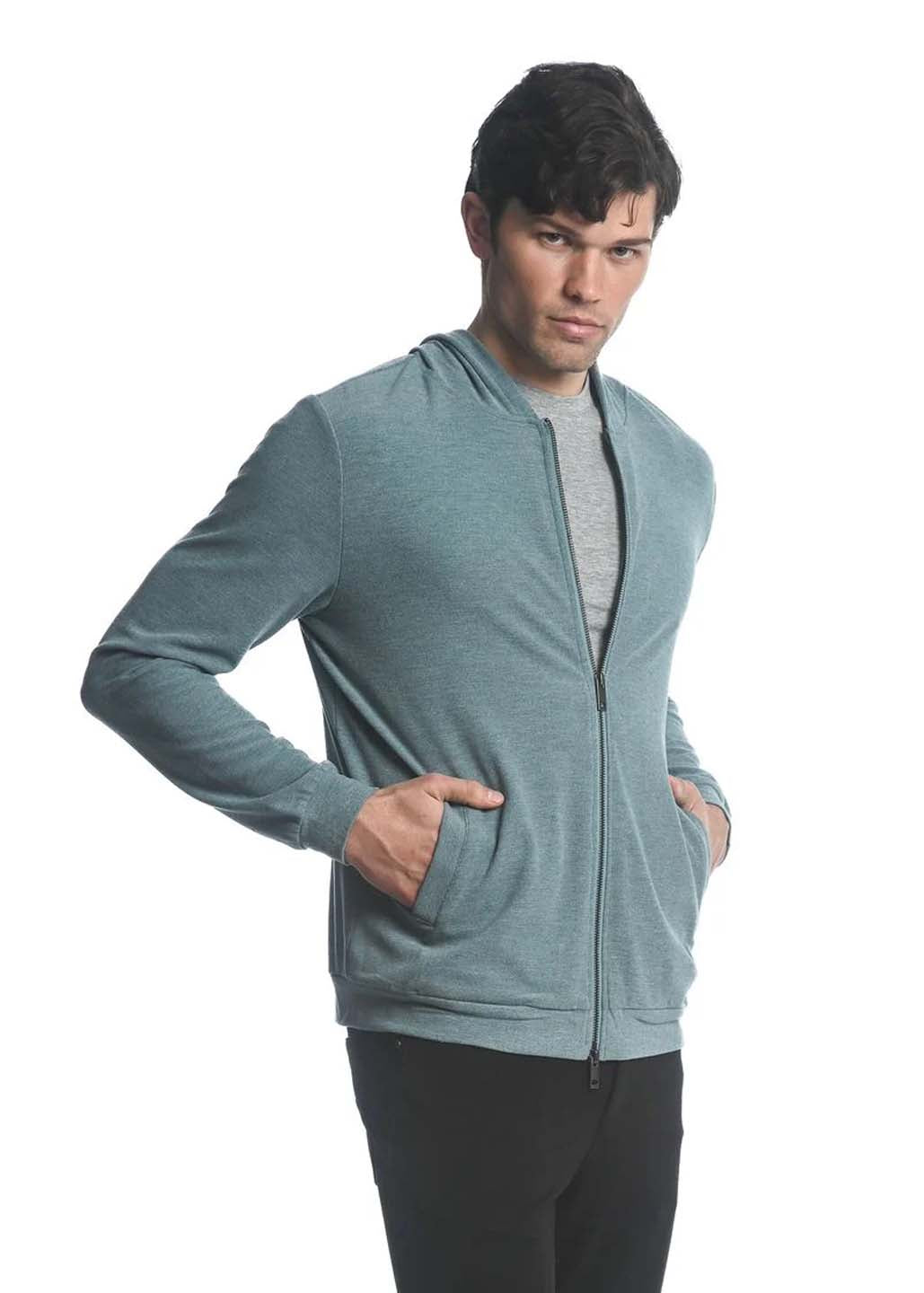 Postmarc Stretch Knit Zip-Up Hoodie