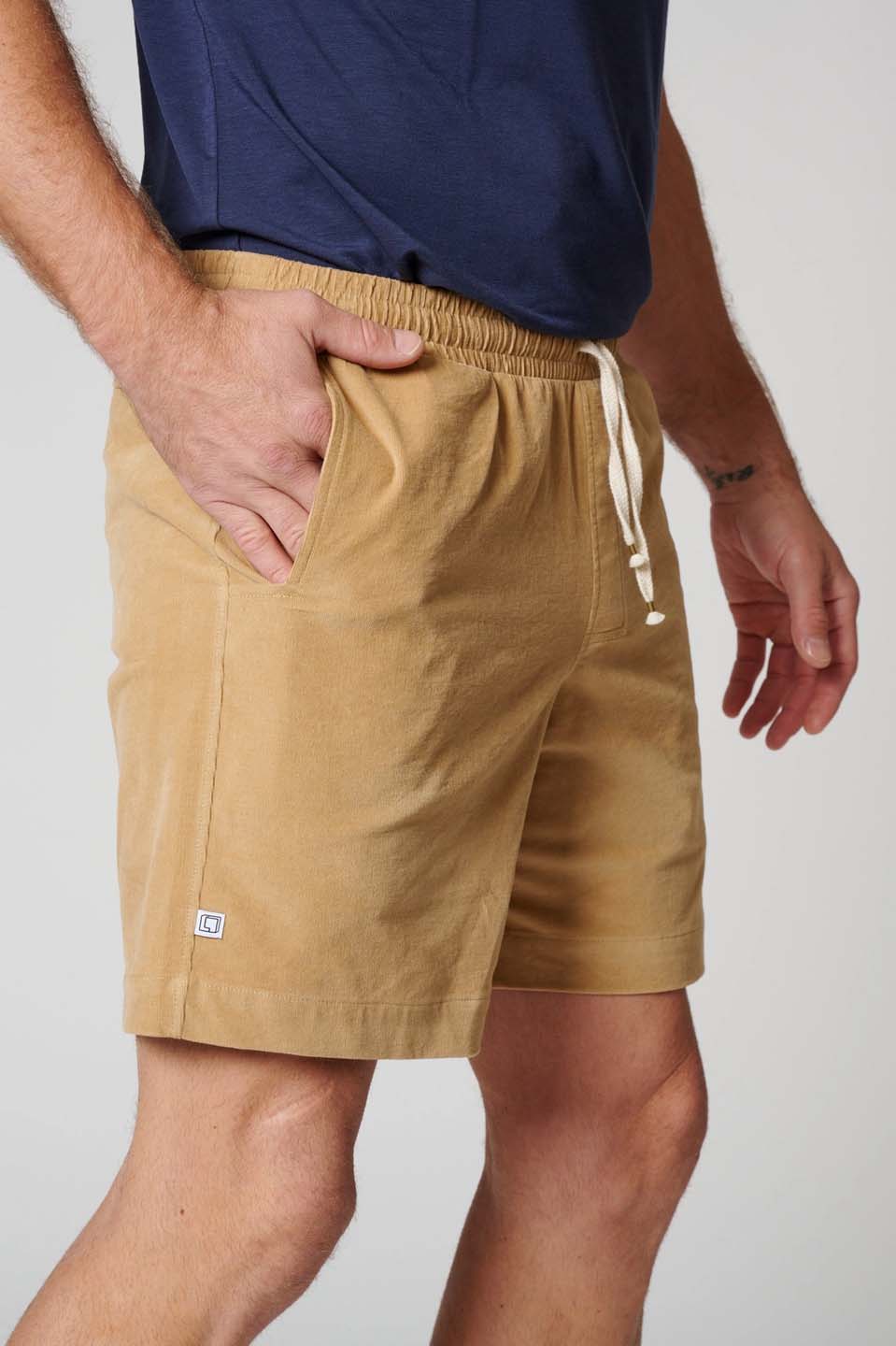 LEISURE LAB Corduroy Short - Camel