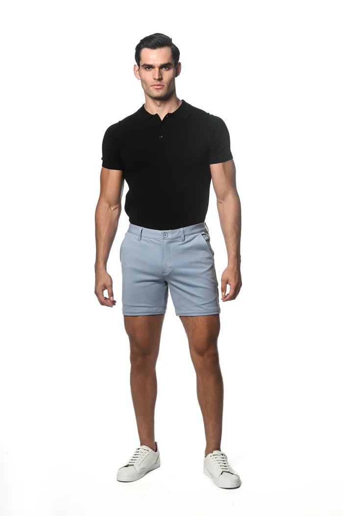 Postmarc Cloud 6" Inseam Textured Stretch Knit Chino Short
