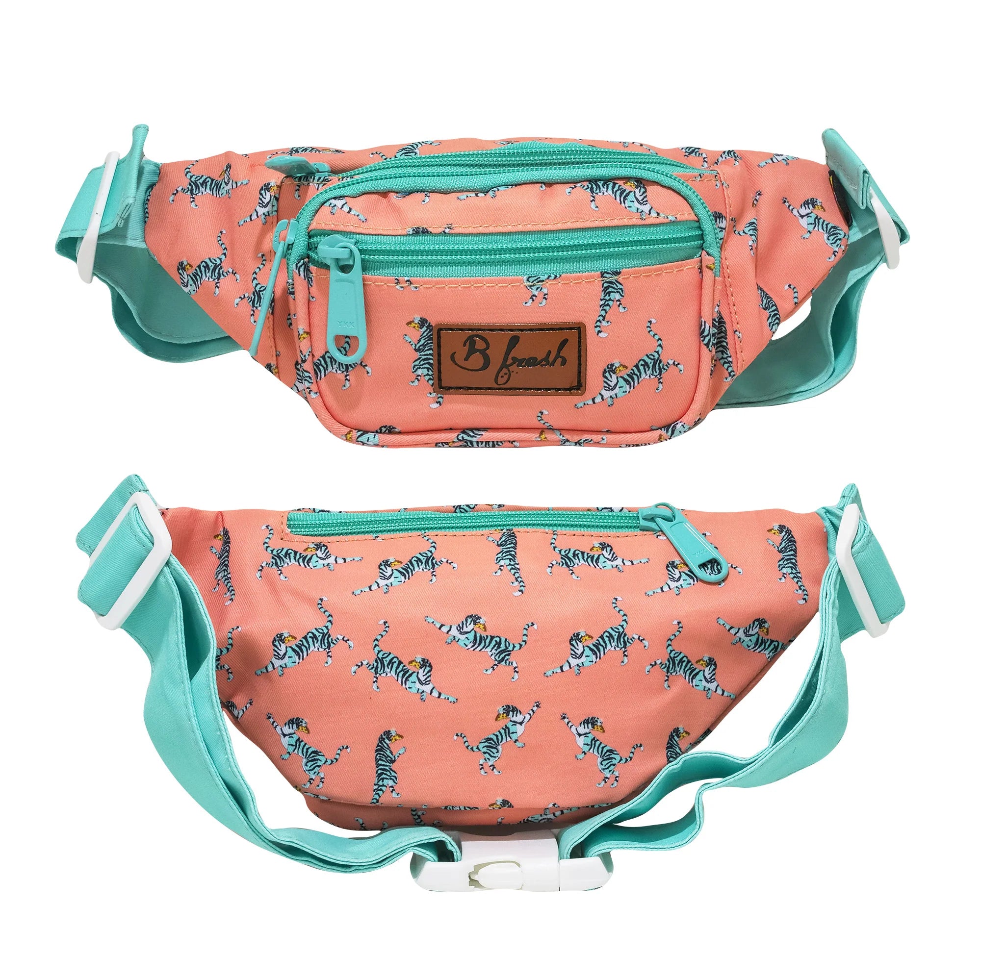 B Fresh Gear Fanny Pack - Pizza Tiger Print