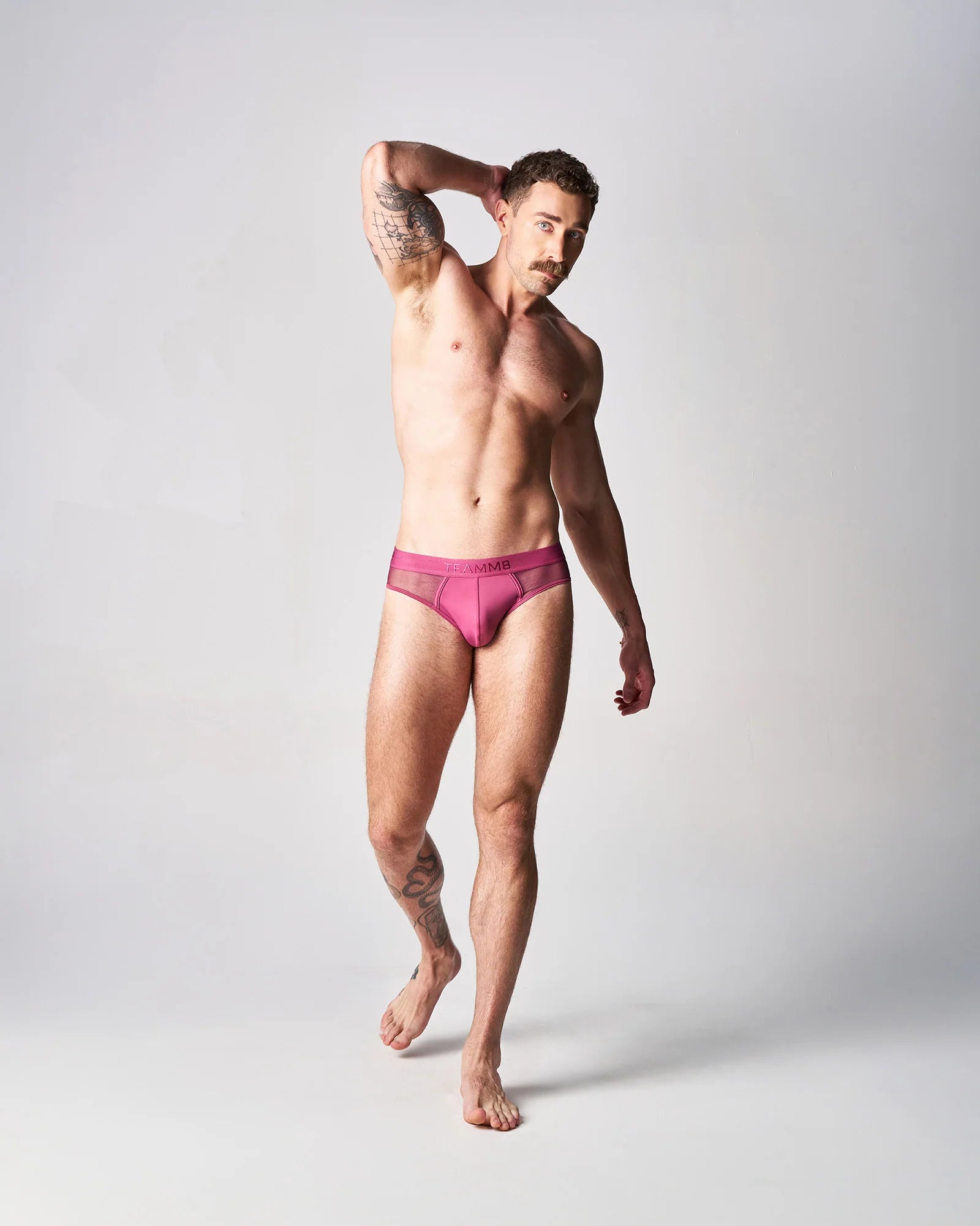 Teamm8 Score Sheer Brief - Boysenberry