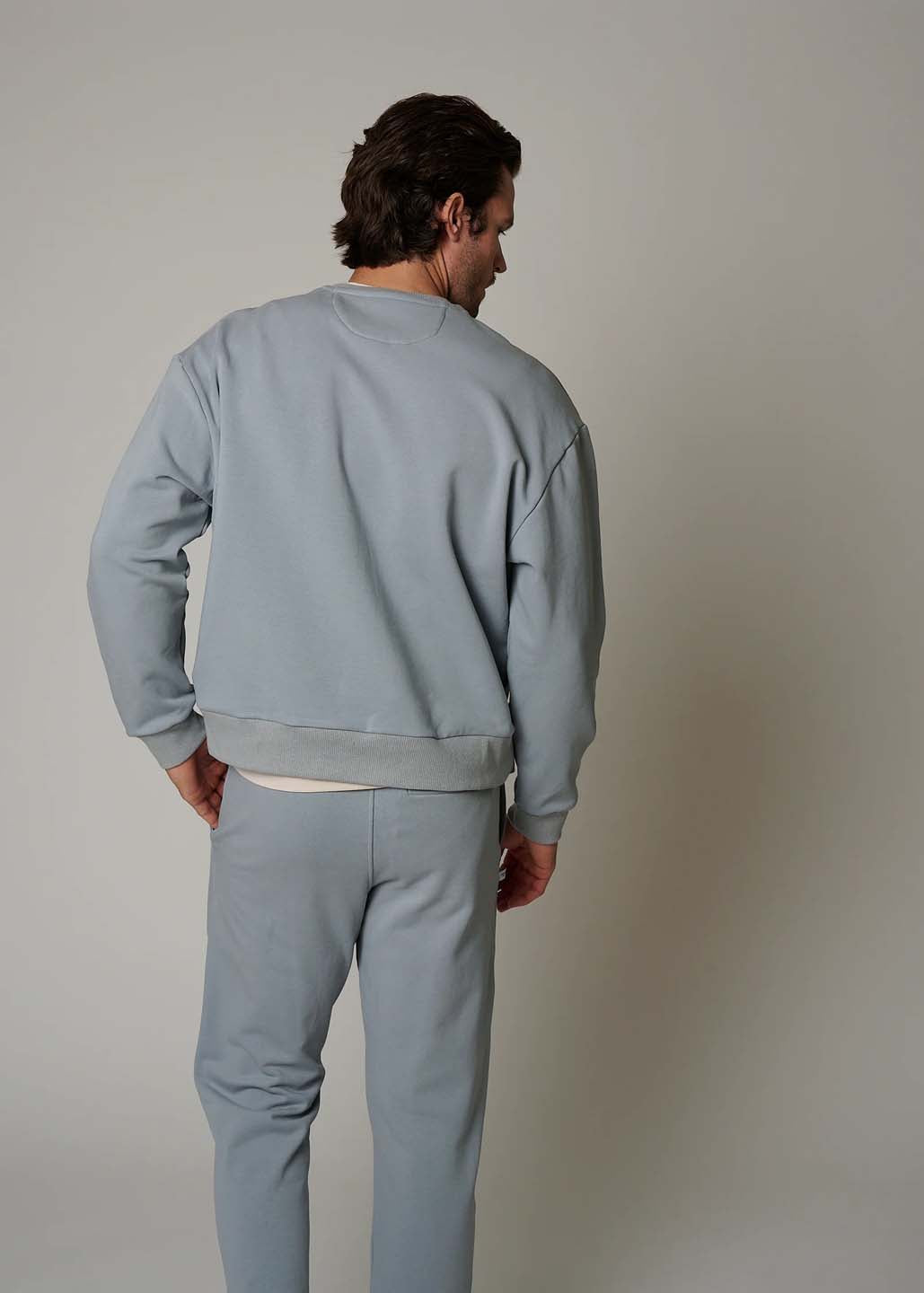 LEISURE LAB Zen Crewneck Sweatshirt - Cloud