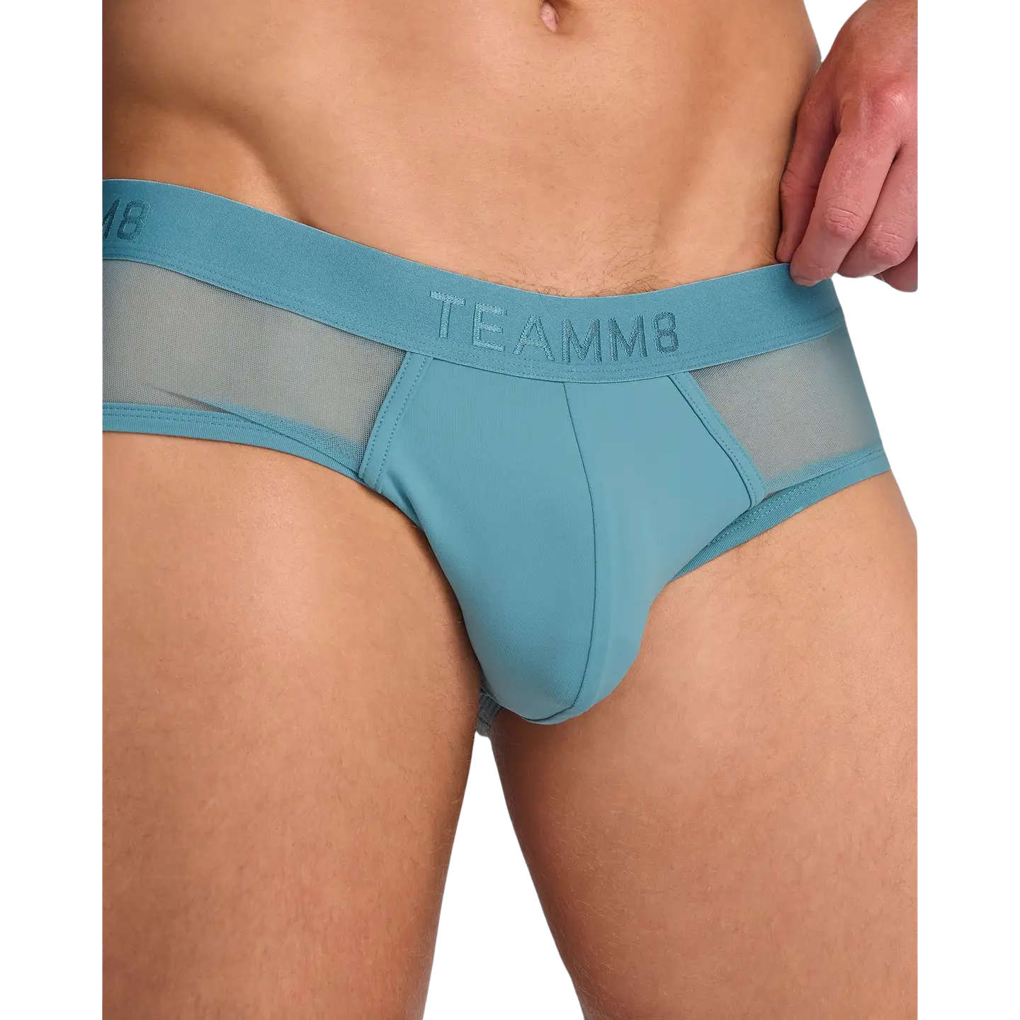 Teamm8 Score Sheer Brief - Teal Blue